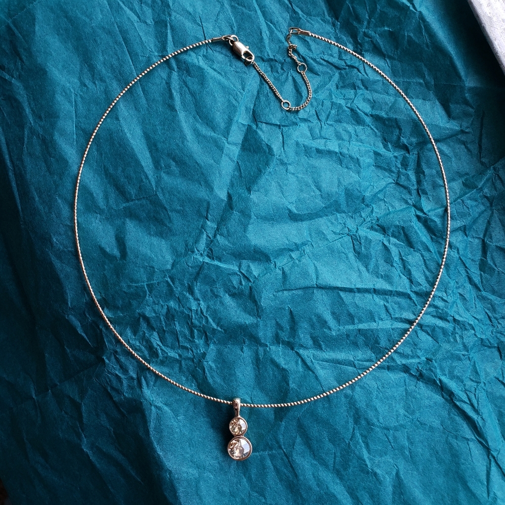 Gold Circle Choker Necklace
